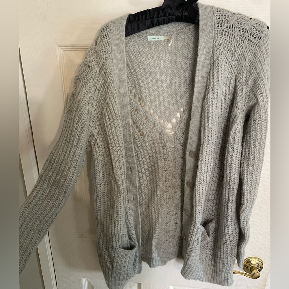 Kimachi Blue L grey sweater